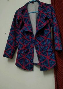 Patterned Women&#39;s Blazer.