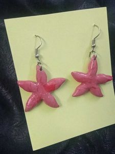 Pink Starfish Earrings
