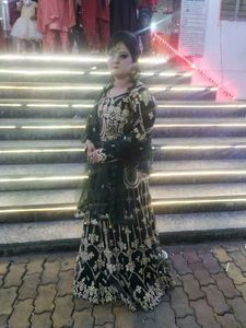 Green Beautiful Dress Only One Time Wear