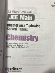 JEE Main Chemistry Solved Papers