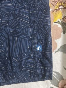 Jockey Navy Geometric Print Shorts