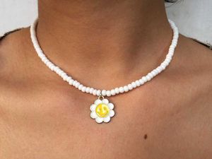 White Beaded  Necklace
