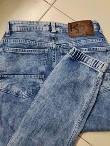 Koovs 26 Size Denim Jogger For Girls