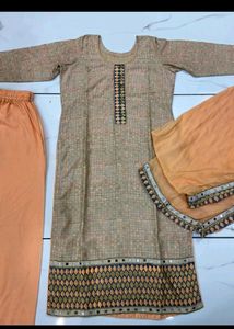 KURTI PANT DUPATTA PAIR