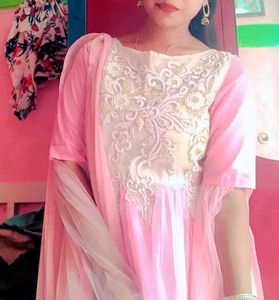 Price - 580  rs Only🥳 Long Designer Neck Work Gow