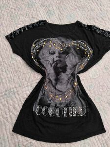 Y2K Black Graphic T-Shirt