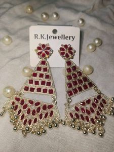 Red Dangle Earrings