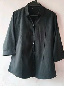 Classic Black Button-Down Shirt