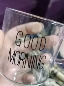 Good Morning Glass Mug