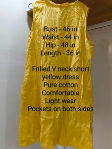 Yellow Ruffle Dress