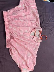 Pink Patterned Blouse