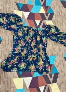 Floral Ruffle Top