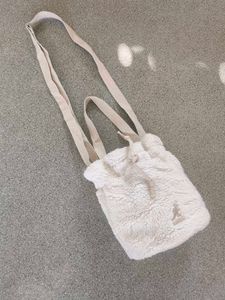 Kangol Cream Sherpa Bucket Bag