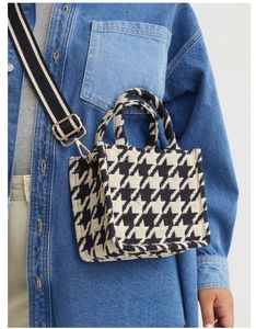 H&amp;M Houndstooth Crossbody Bag