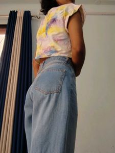 Tie-dye Cropped T-shirt