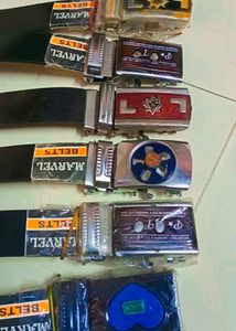 6pcs Combo Marvel Men's Belts