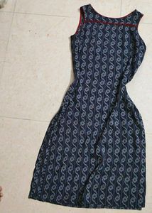 Elegant women printed cotton blend straight kurta