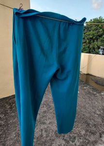 Teal Casual Pants