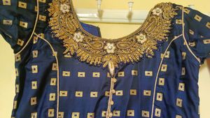 Royal Blue Colour Chudidhar Top
