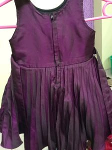Fluffy Grape Color Frock