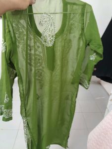 lakhnawi gorgett kurti with linning