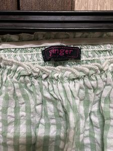 Cute Green Checkered CROP Top