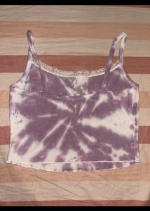 purple tie dye top