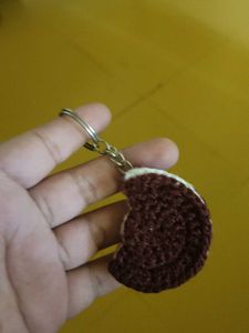 Crochet Oreo Keychain