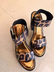 Leopard Print Platform Heels