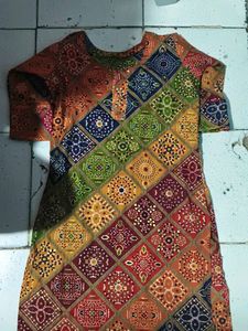 Colorful Ethnic Print Kurti