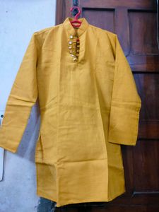 Yellow Kurta For Boys