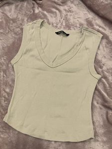 Sleeveless V-Neck Top