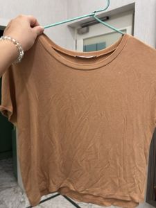 Caramel Brown Basic Tee