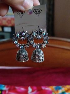 Bohemian Silver Dangle Earrings