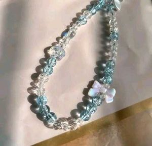 Beaded Phone Charm 💙