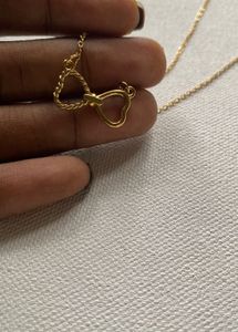 Anti Tarnish Stainless Steel Infinity Necklace