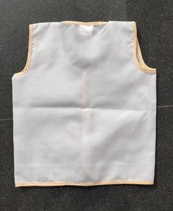 Cute Orange &amp; white Colour Baby Outfit