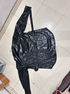 Stylish Black  Leather Jacket woman