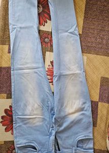 Light Blue Washed Denim Jeans