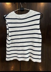 Striped Knit Vest