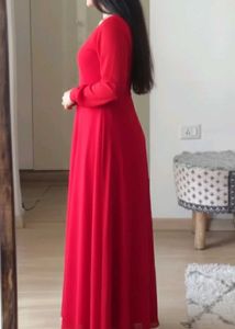 Elegant Red Ethnic Gown