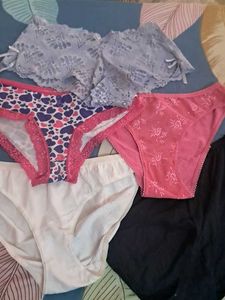 Combo Of  Five  Imported Fabric  Panty
