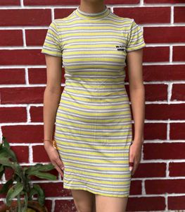 Striped Bodycon Dress