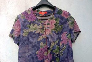 New With Tag Korean Floral Cute Half Shirt
