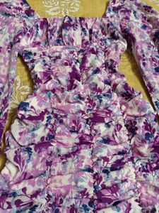 Berrylush Floral Mini Bodycon Dress