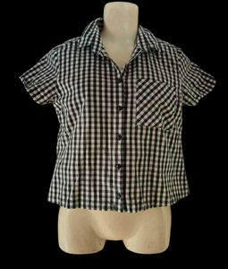 Semi Formal Black &amp; White Checks Shirt 😍