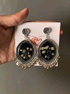 Black Oxidised Resin Jhumkay