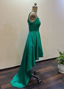 Green High Low Dress (Bust :32-34)