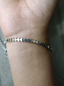 Silver Heart Chain Bracelet/Anklet