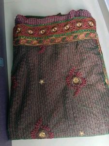 Elegant Maroon Saree